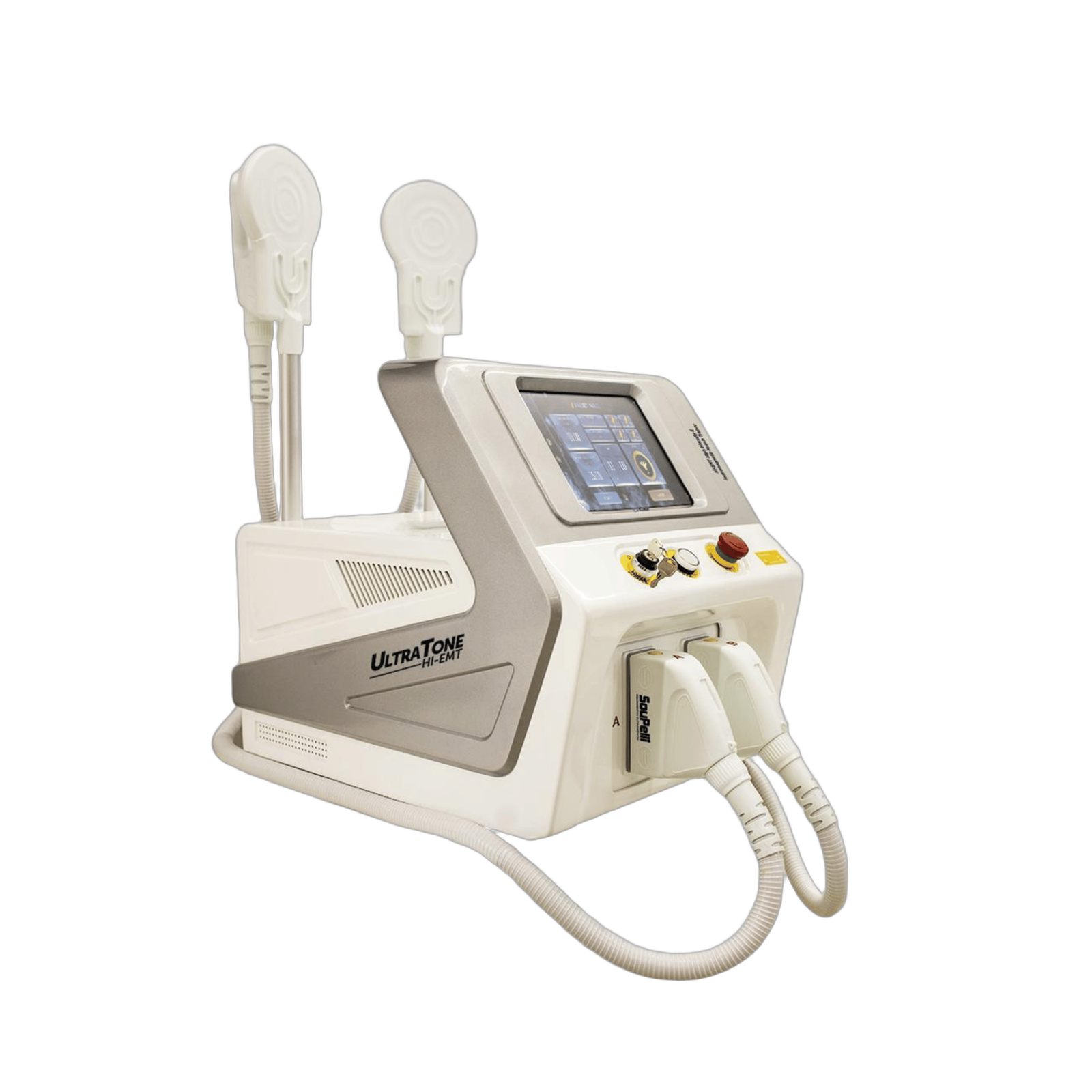 UltraTone HI-EMT branco em visão lateral